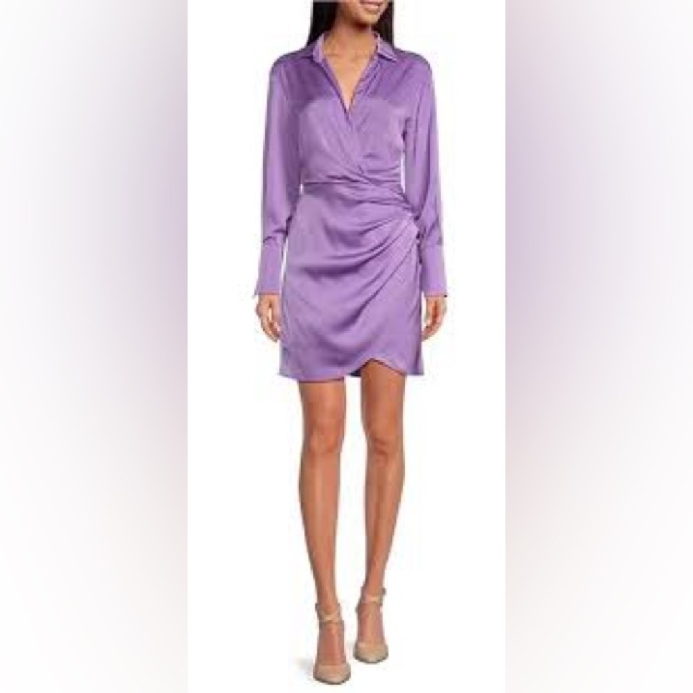 Lucy Paris purple wrap dress XS